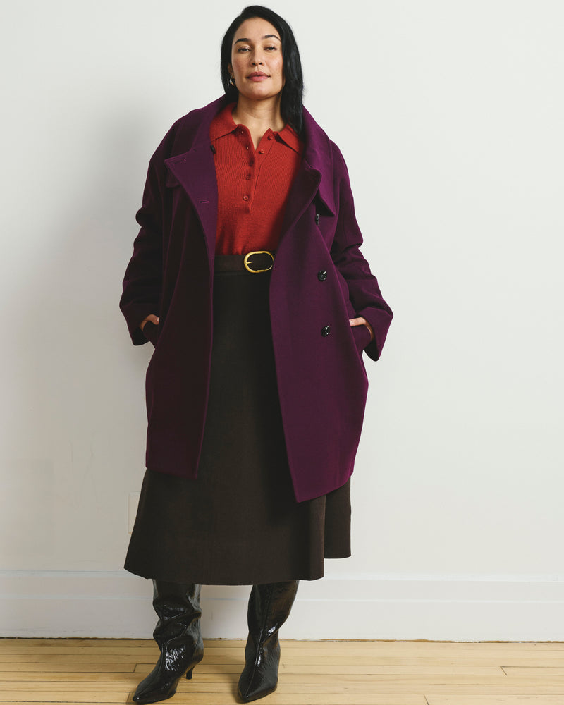 Marlo Cocoon Coat - Gamay