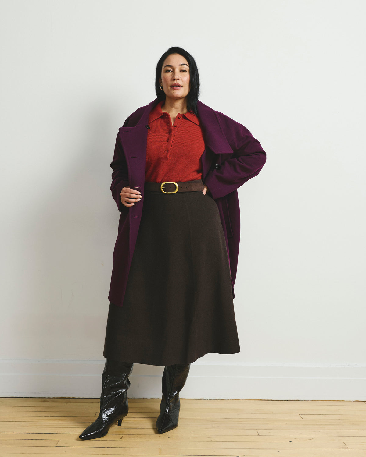 Leonora Sweater Skirt - Espresso