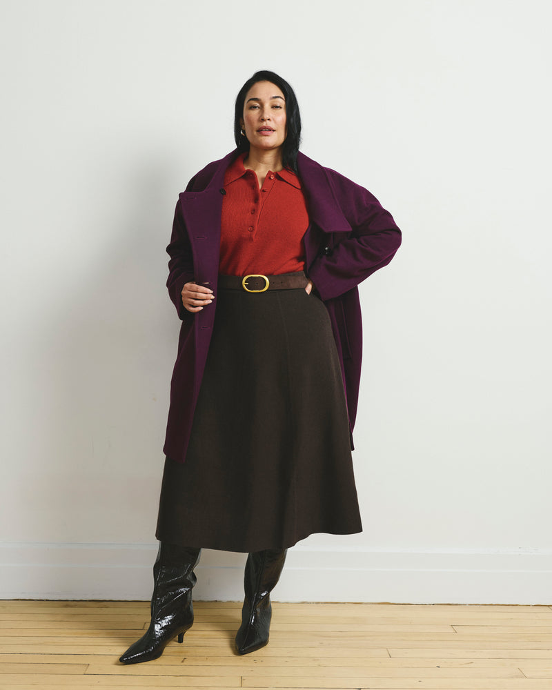 Leonora Sweater Skirt - Espresso