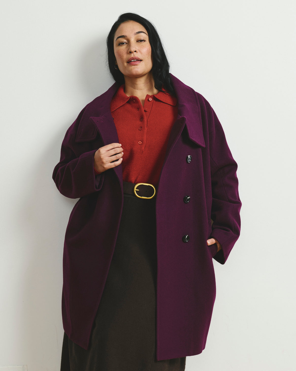 Marlo Cocoon Coat - Gamay