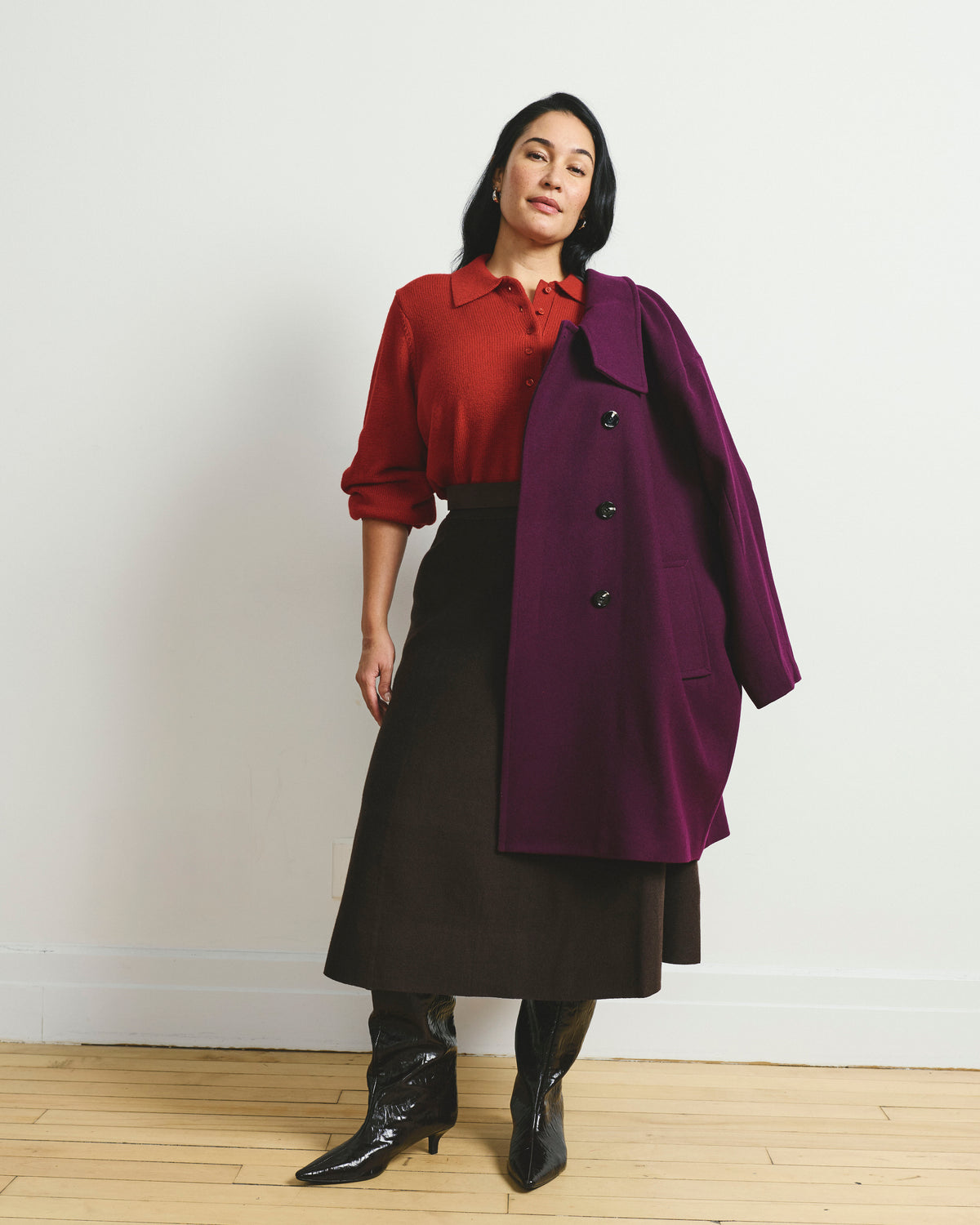 Marlo Cocoon Coat - Gamay