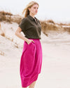 Geneva Linen Blend Skirt - Hyper Pink | Plus Size & Straight Size Women's Fashion | Universal Standard