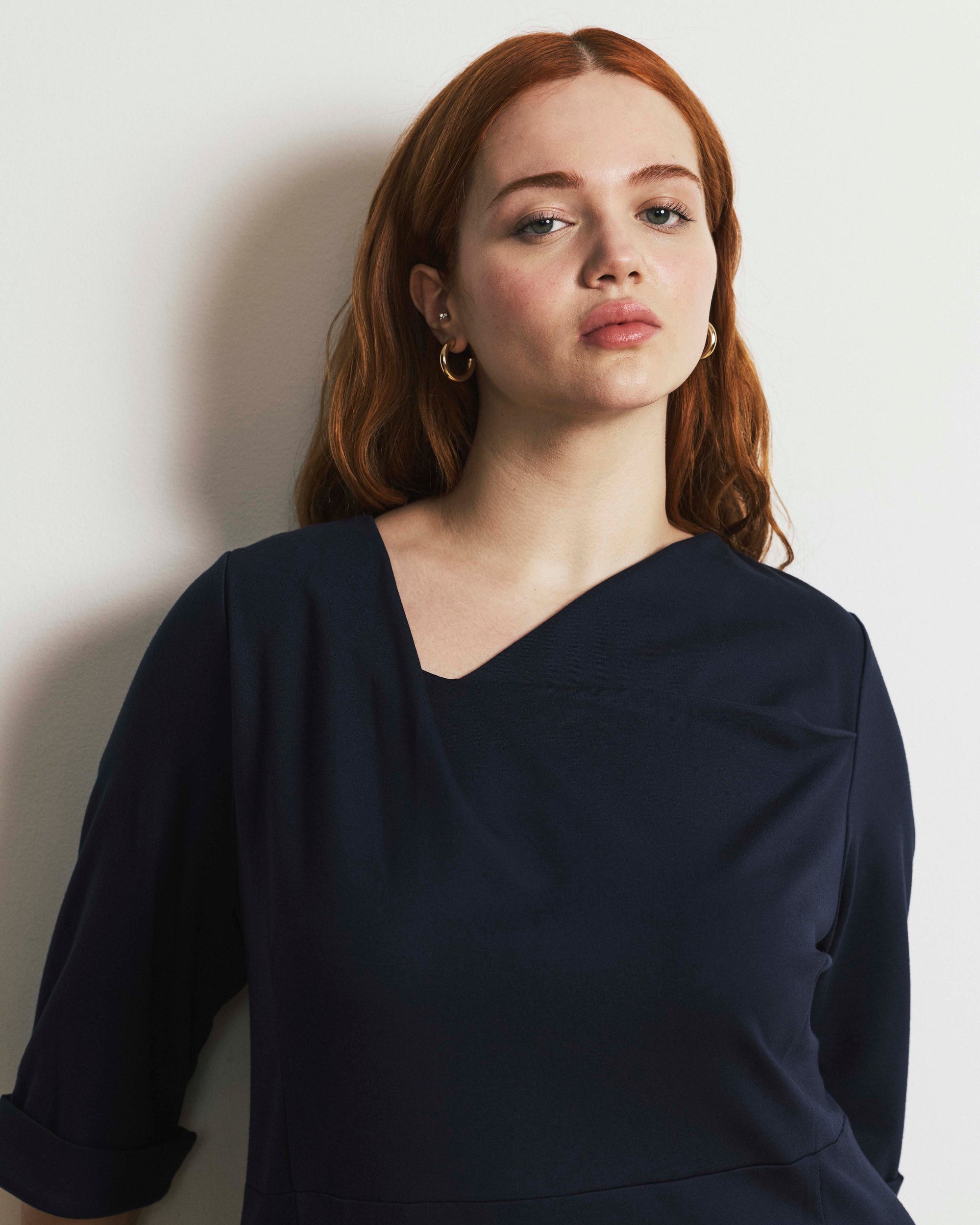 Lando Sculpted Ponte Dress - Navy | Plus Size & Straight Size Women's Fashion | Universal Standard