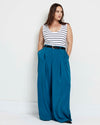 Palais Cooling Cupro Wide Leg Pant - Blue Beetle | Plus Size & Straight Size Women's Fashion | Universal Standard