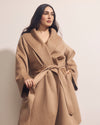 Asha Double Face Wool Blend Coat - Biscotti | Plus Size & Straight Size Women's Fashion | Universal Standard