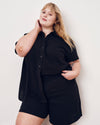 Luxe Cotton Gauze Beach Shirt - Black | Plus Size & Straight Size Women's Fashion | Universal Standard
