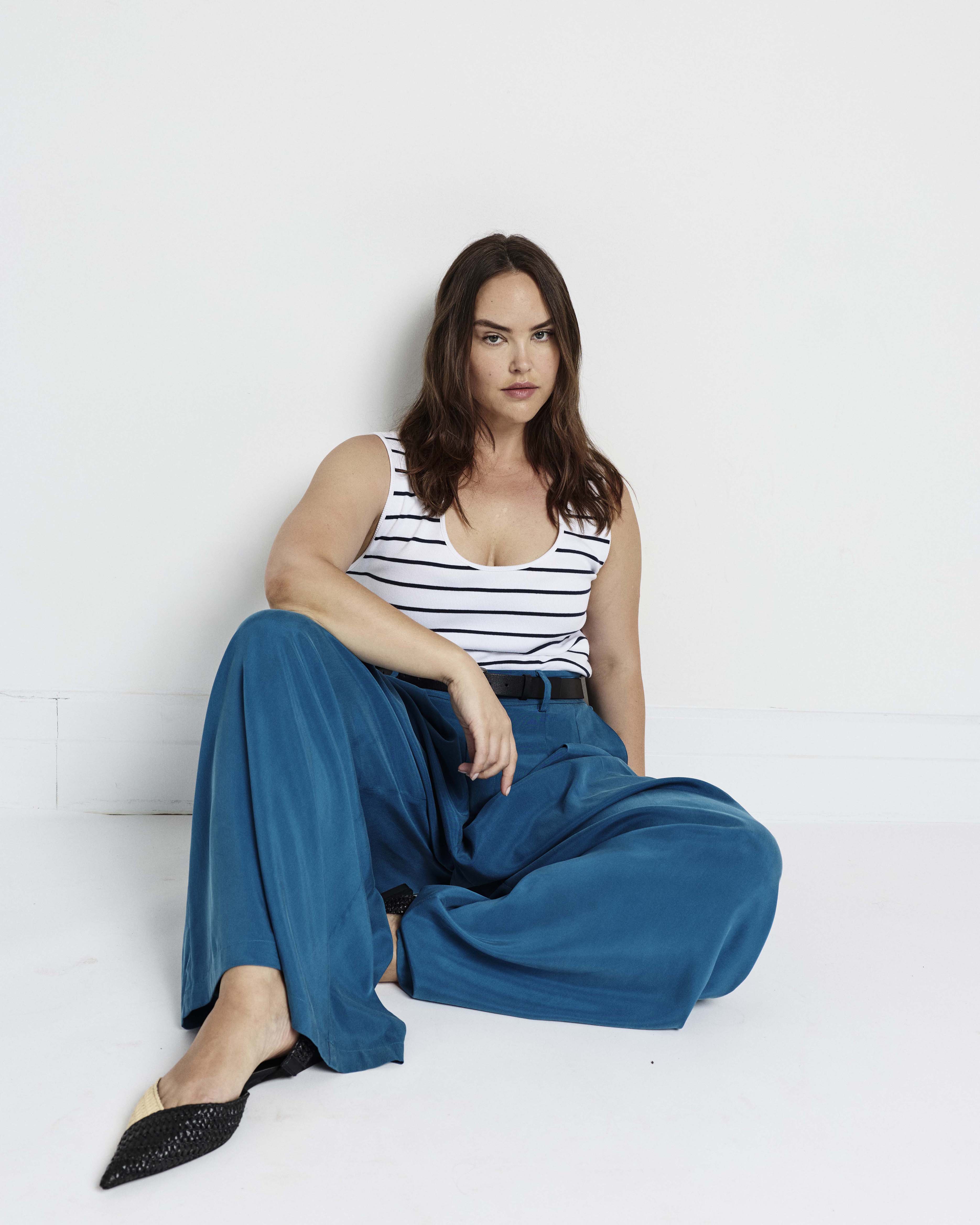Palais Cooling Cupro Wide Leg Pant - Blue Beetle – Universal Standard