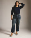 Donna High Rise Curve Straight Leg Jeans 27 Inch - Field of Dreams Indigo