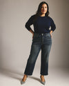 Donna High Rise Curve Straight Leg Jeans 27 Inch - Field of Dreams Indigo