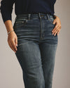 Donna High Rise Curve Straight Leg Jeans 27 Inch - Field of Dreams Indigo