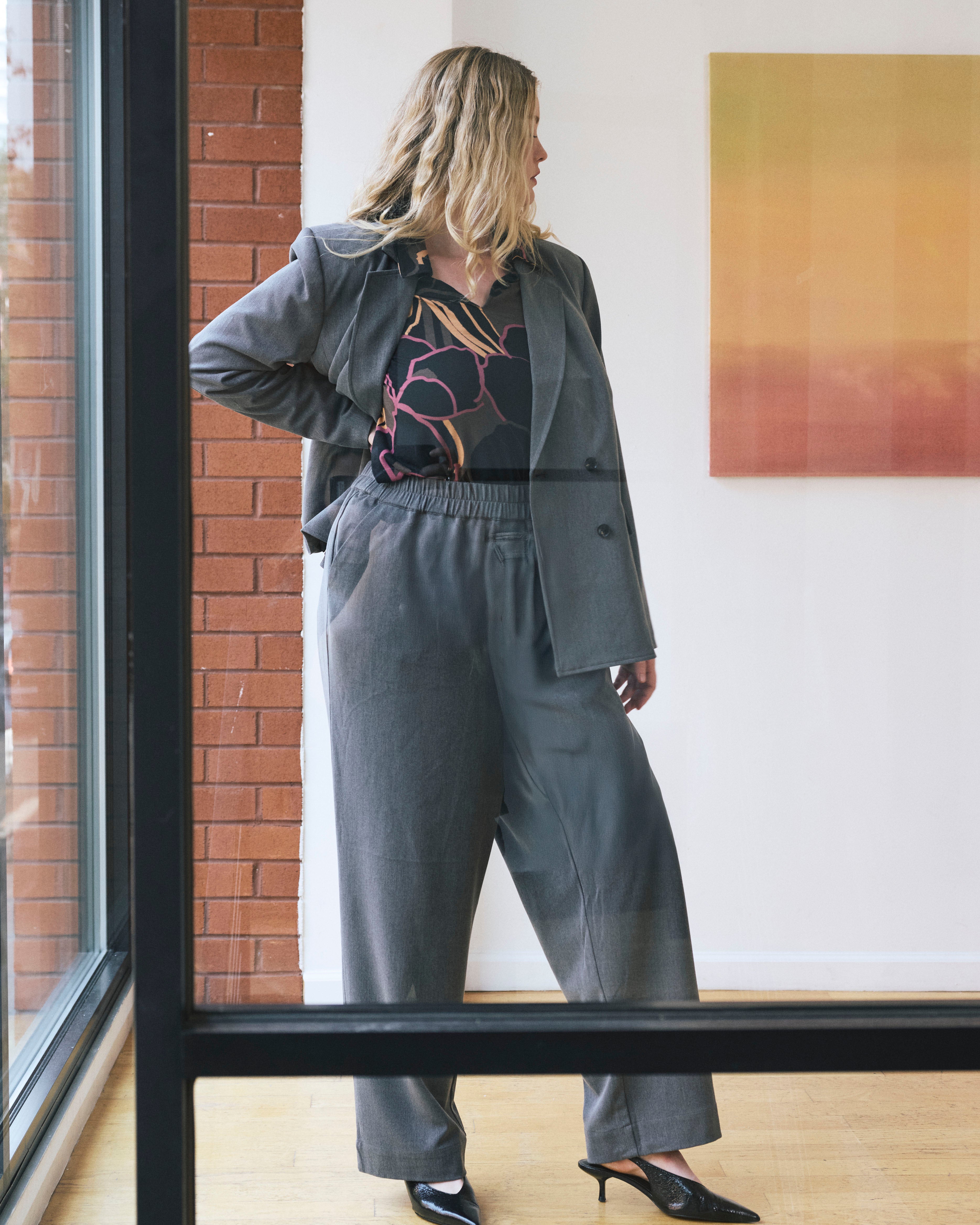 All Day Easy Pants - Gray Heather
