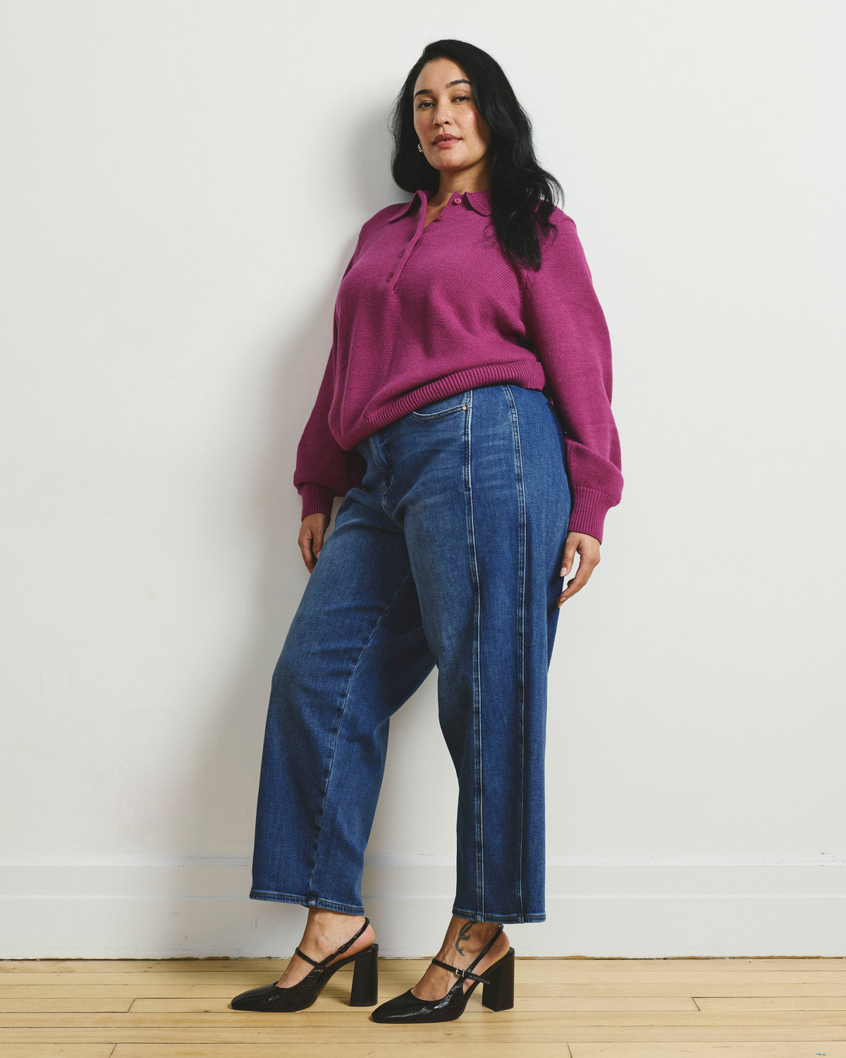 Dakota Twisted Leg Jeans - Woodstock Indigo
