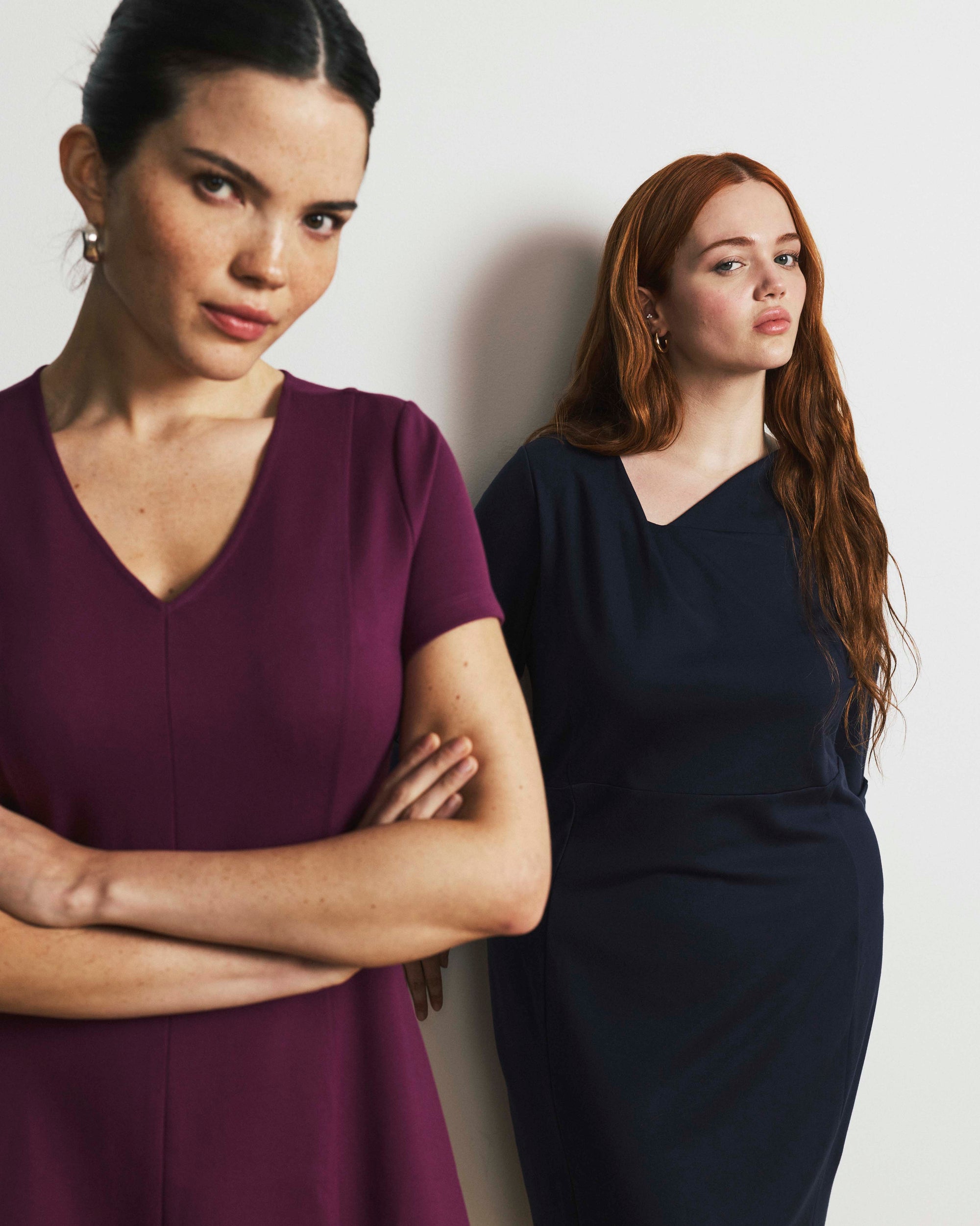 Lando Sculpted Ponte Dress - Navy | Plus Size & Straight Size Women's Fashion | Universal Standard