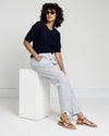 Sayville Linen Blend Drawstring Pant - Beach Stripe | Plus Size & Straight Size Women's Fashion | Universal Standard