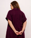 Sunshine Linen Blend Polo Dress - Acai | Plus Size & Straight Size Women's Fashion | Universal Standard