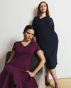 Lucinda Ponte Midi Dress - Plum Caspia | Plus Size & Straight Size Women's Fashion | Universal Standard
