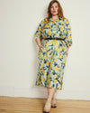 Odeon Linen Blend Shirtdress - Limoncello Print | Plus Size & Straight Size Women's Fashion | Universal Standard