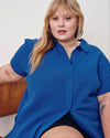 Luxe Cotton Gauze Beach Shirt - Ultramarine | Plus Size & Straight Size Women's Fashion | Universal Standard