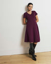 Lucinda Ponte Midi Dress - Plum Caspia | Plus Size & Straight Size Women's Fashion | Universal Standard