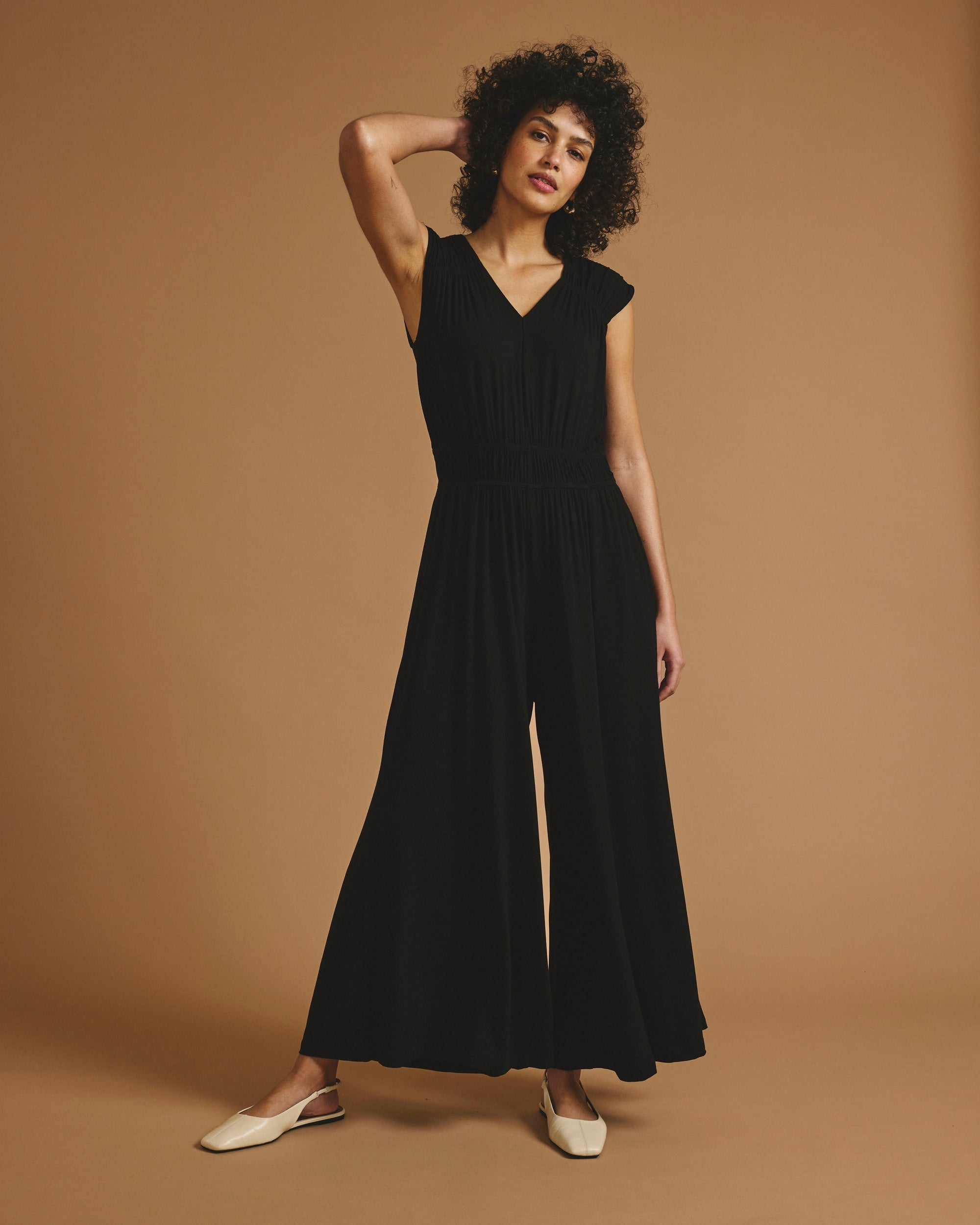 Zoey Liquid Jersey Jumpsuit - Black | Plus Size & Straight Size Women's Fashion | Universal Standard