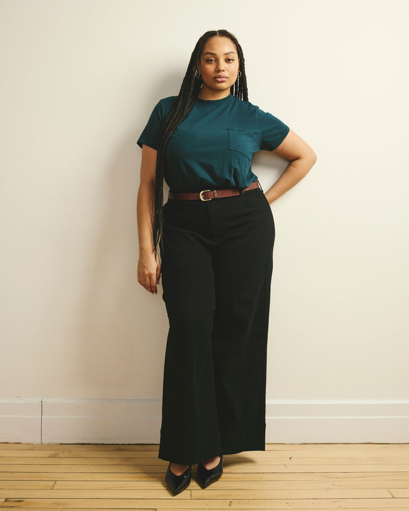 Garcon Tee - Deep Sea | Plus Size & Straight Size Women's Fashion | Universal Standard