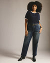 Donna High Rise Curve Straight Leg Jeans 32 Inch - Field of Dreams Indigo