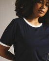 Tee Rex - Navy/White Trim
