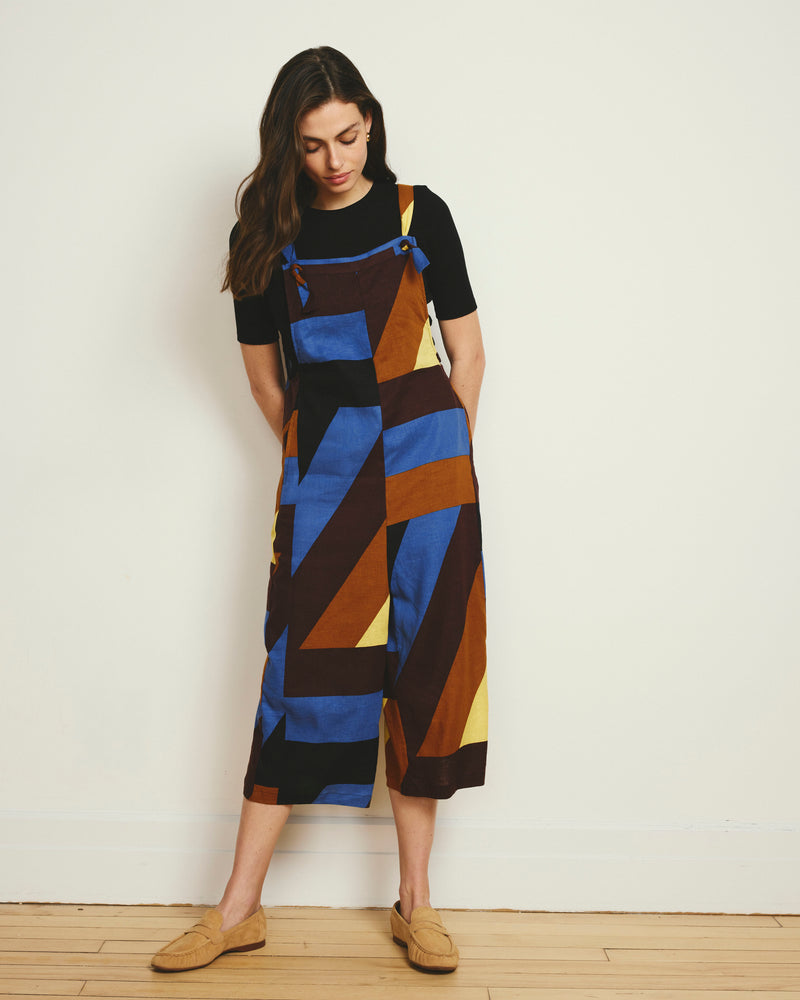 Kora Linen Overalls - Beach Ombra Print | Plus Size & Straight Size Women's Fashion | Universal Standard
