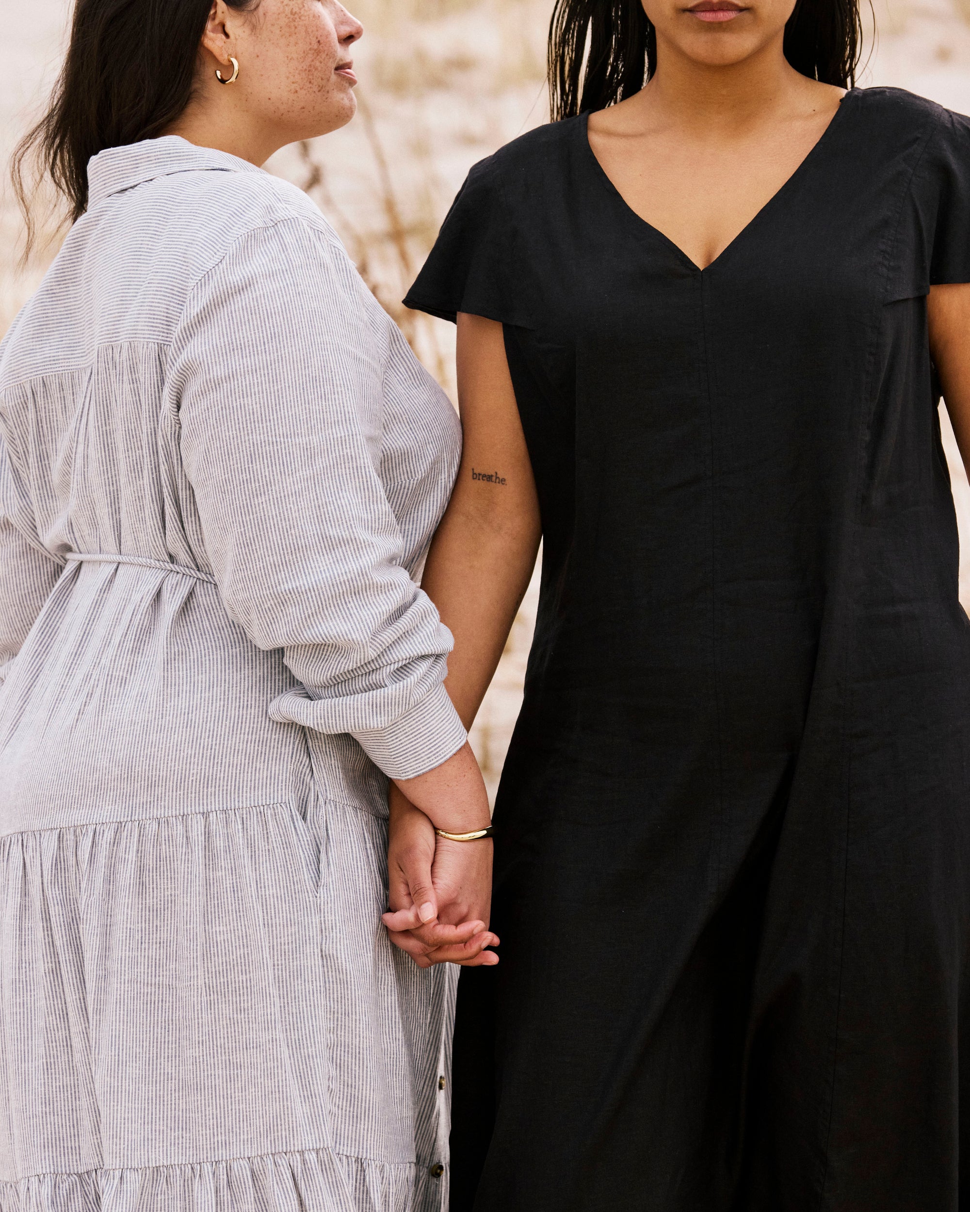 Victoria Linen Dress - Black | Plus Size & Straight Size Women's Fashion | Universal Standard