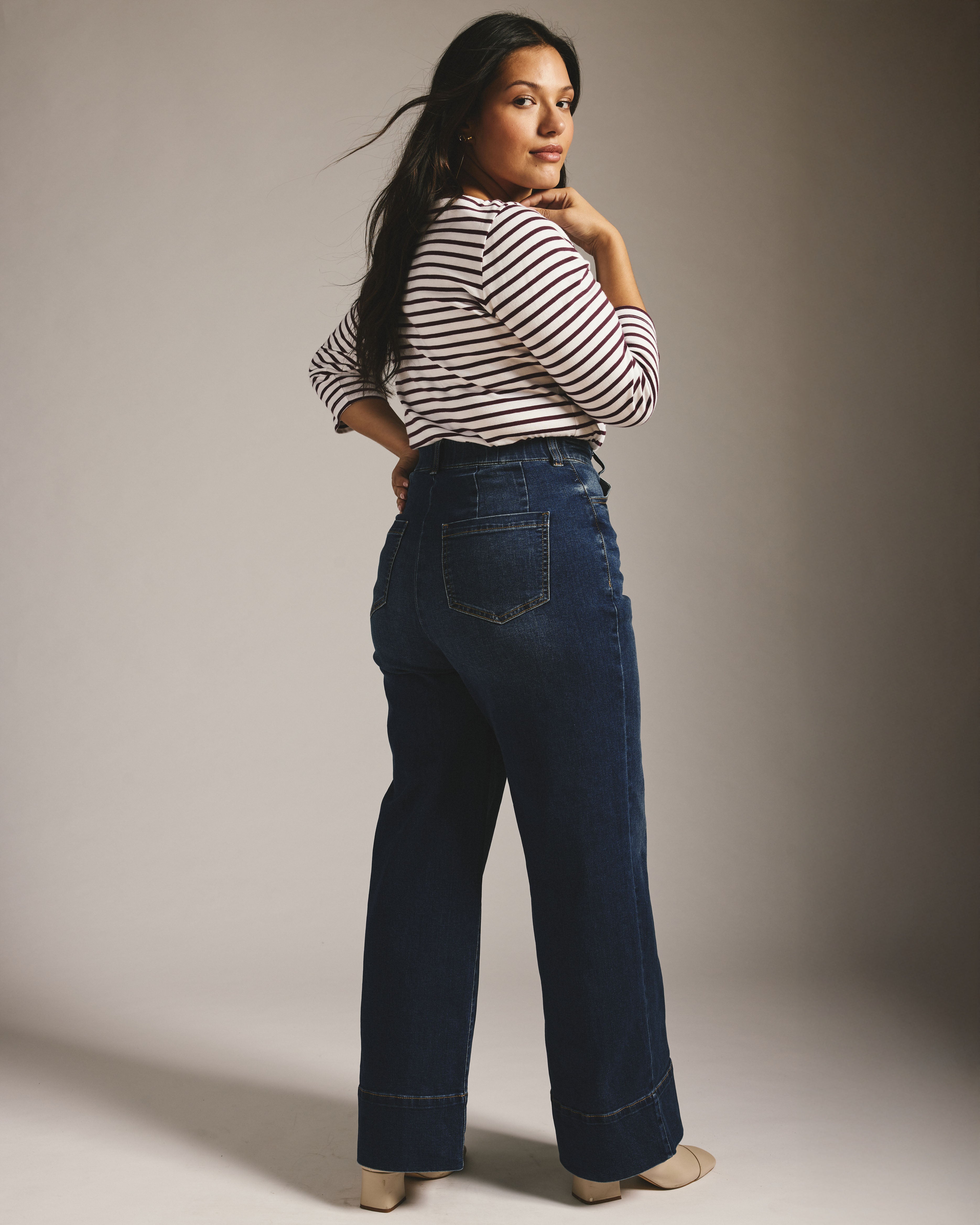 Carrie High Rise Wide Leg Jeans - Naval Blue Wash – Universal Standard
