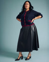 Charlotte Vegan Leather Skirt - Black