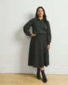 Soft Spun Polo Sweater - Dark Gray