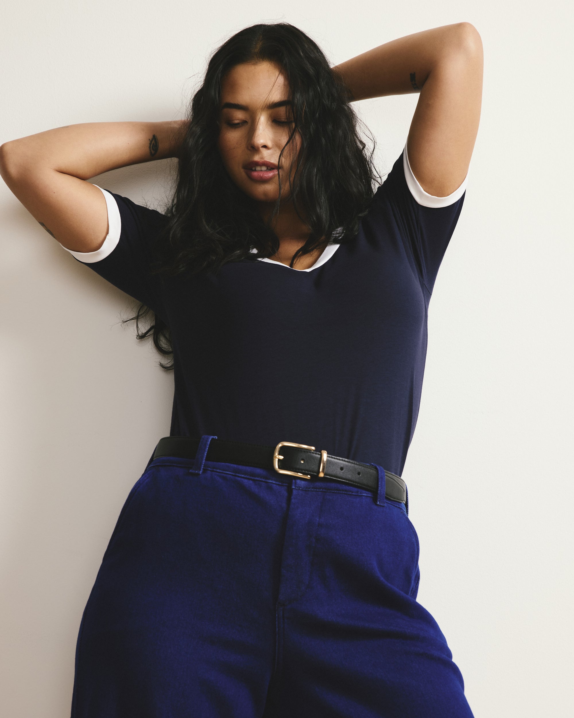 V Rex - Navy/White Trim