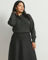 Soft Spun Polo Sweater - Dark Gray