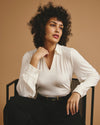 Moore Liquid Jersey Blouse - White | Plus Size & Straight Size Women's Fashion | Universal Standard