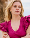 Magnolia Ribbed Top - Hyper Pink | Plus Size & Straight Size Women's Fashion | Universal Standard