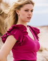 Magnolia Ribbed Top - Hyper Pink | Plus Size & Straight Size Women's Fashion | Universal Standard