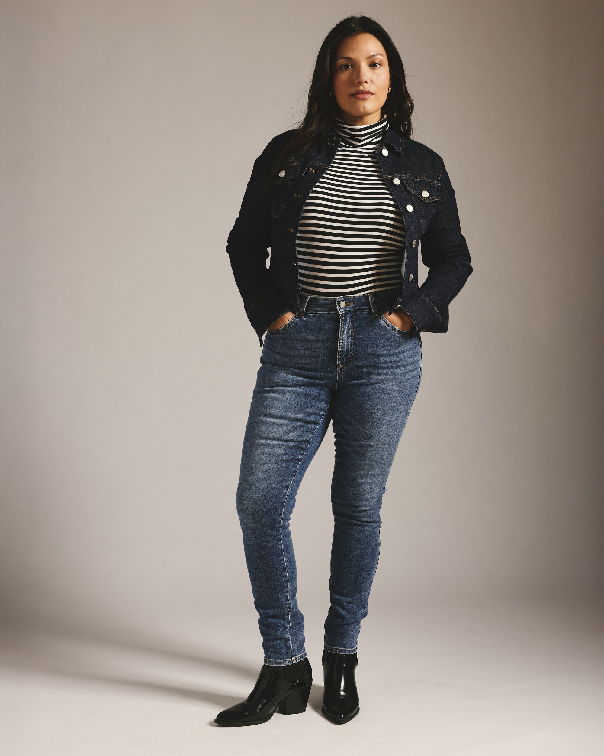 Seine High Rise Skinny Jeans 30 Inch - Vintage Indigo