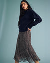 Safiya Cable Knit Sweater - Midnight