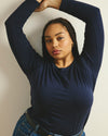 Long Sleeve Tee Rex - Midnight | Plus Size & Straight Size Women's Fashion | Universal Standard