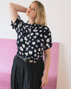 Chelsea Liquid Jersey Short Sleeve Shirt - Mystic Blossom | Plus Size & Straight Size Women's Fashion | Universal Standard