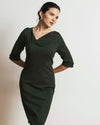 Lando Sculpted Ponte Dress - Kombu Green | Plus Size & Straight Size Women's Fashion | Universal Standard