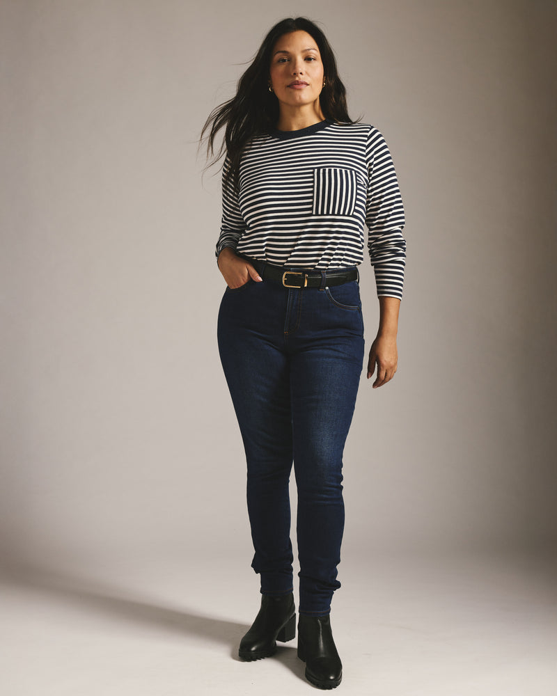 Seine High Rise Skinny Jeans 32 Inch - Heritage Indigo