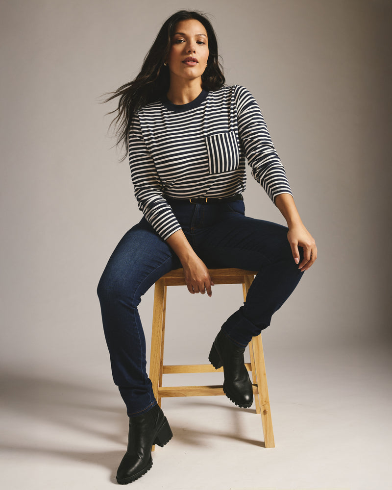 Seine High Rise Skinny Jeans 32 Inch - Heritage Indigo