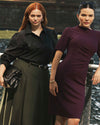Aleya Pleated Ponte Skirt - Kombu Green | Plus Size & Straight Size Women's Fashion | Universal Standard