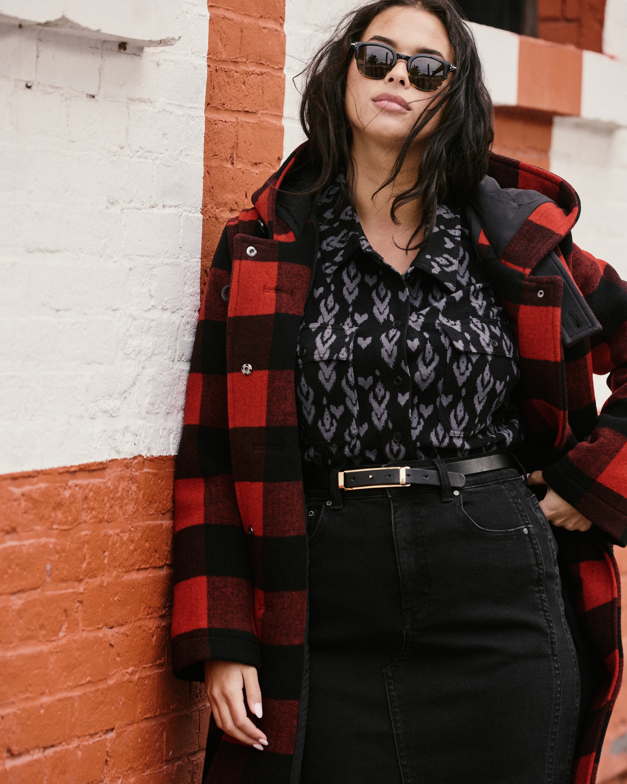 Maine Stretch Flannel Shirt - Indigo Ikat Arrow