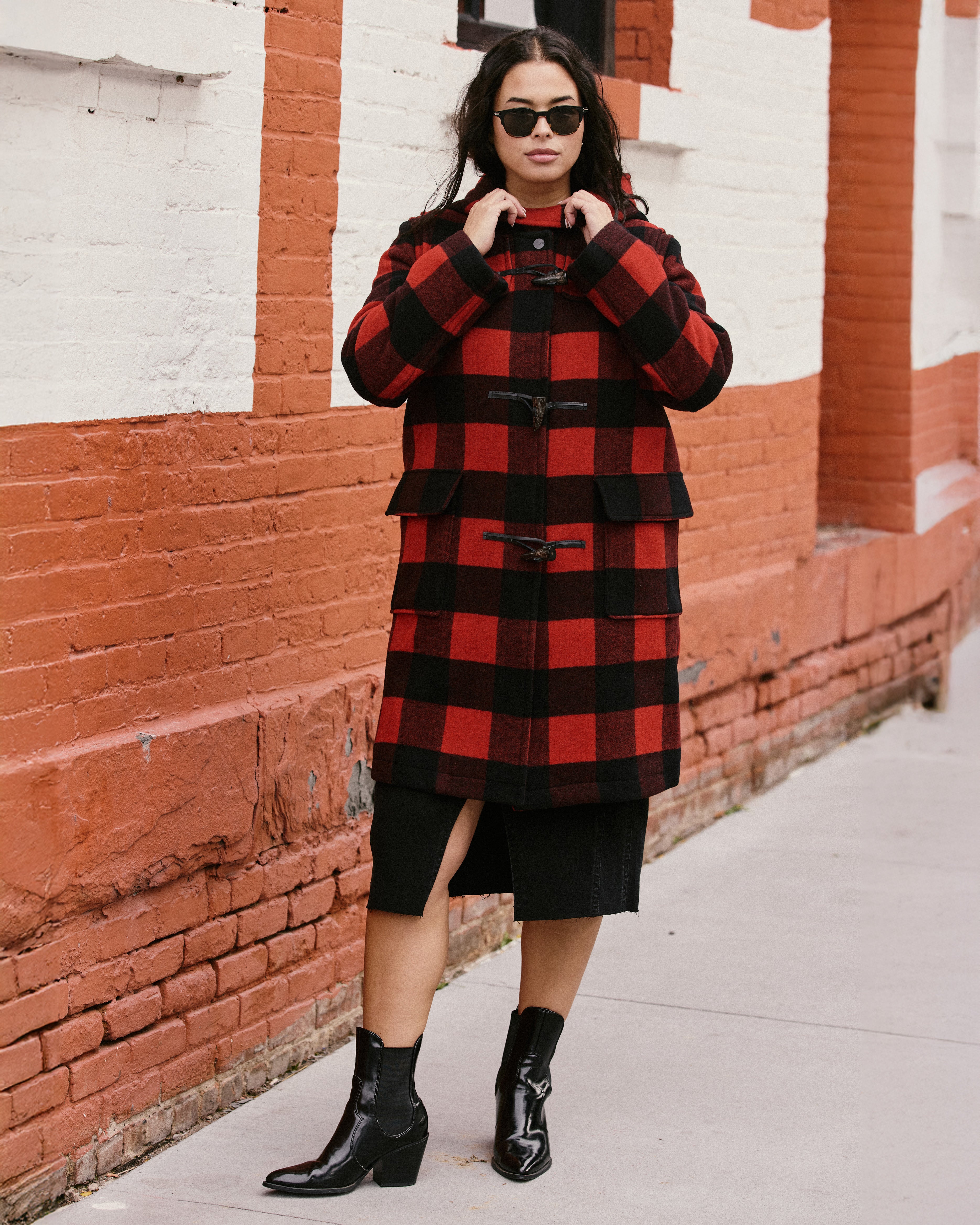 Highlands Duffle Coat - Red Buffalo Check – Universal Standard