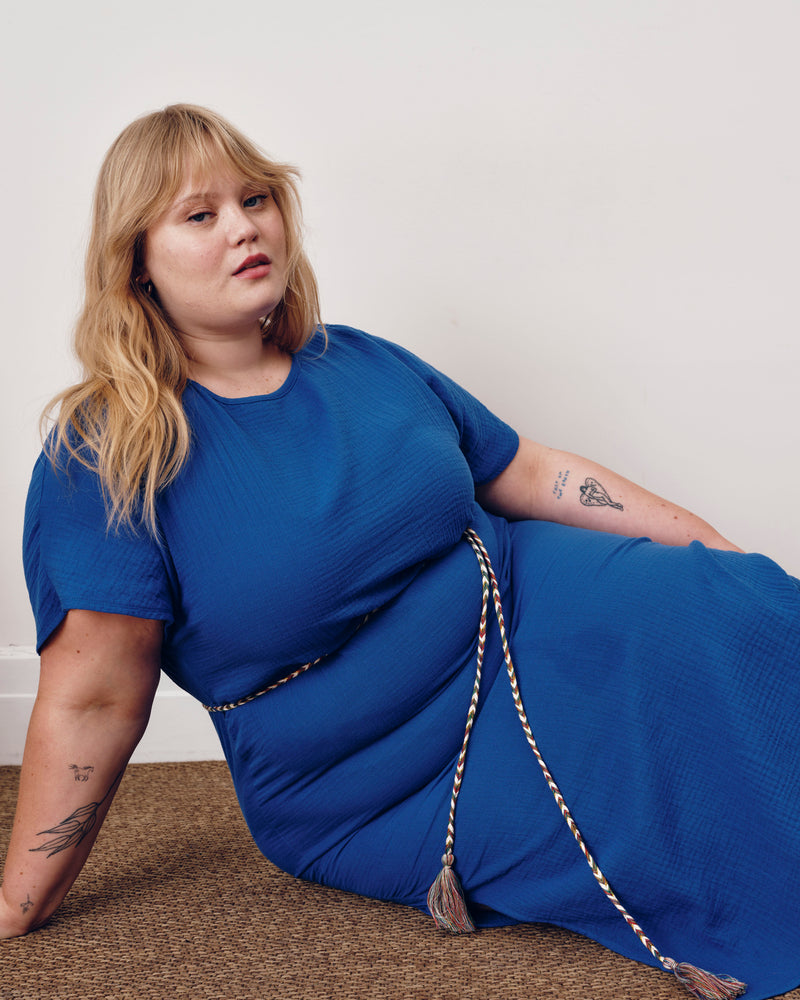 Luxe Cotton Gauze Beach Dress - Ultramarine | Plus Size & Straight Size Women's Fashion | Universal Standard