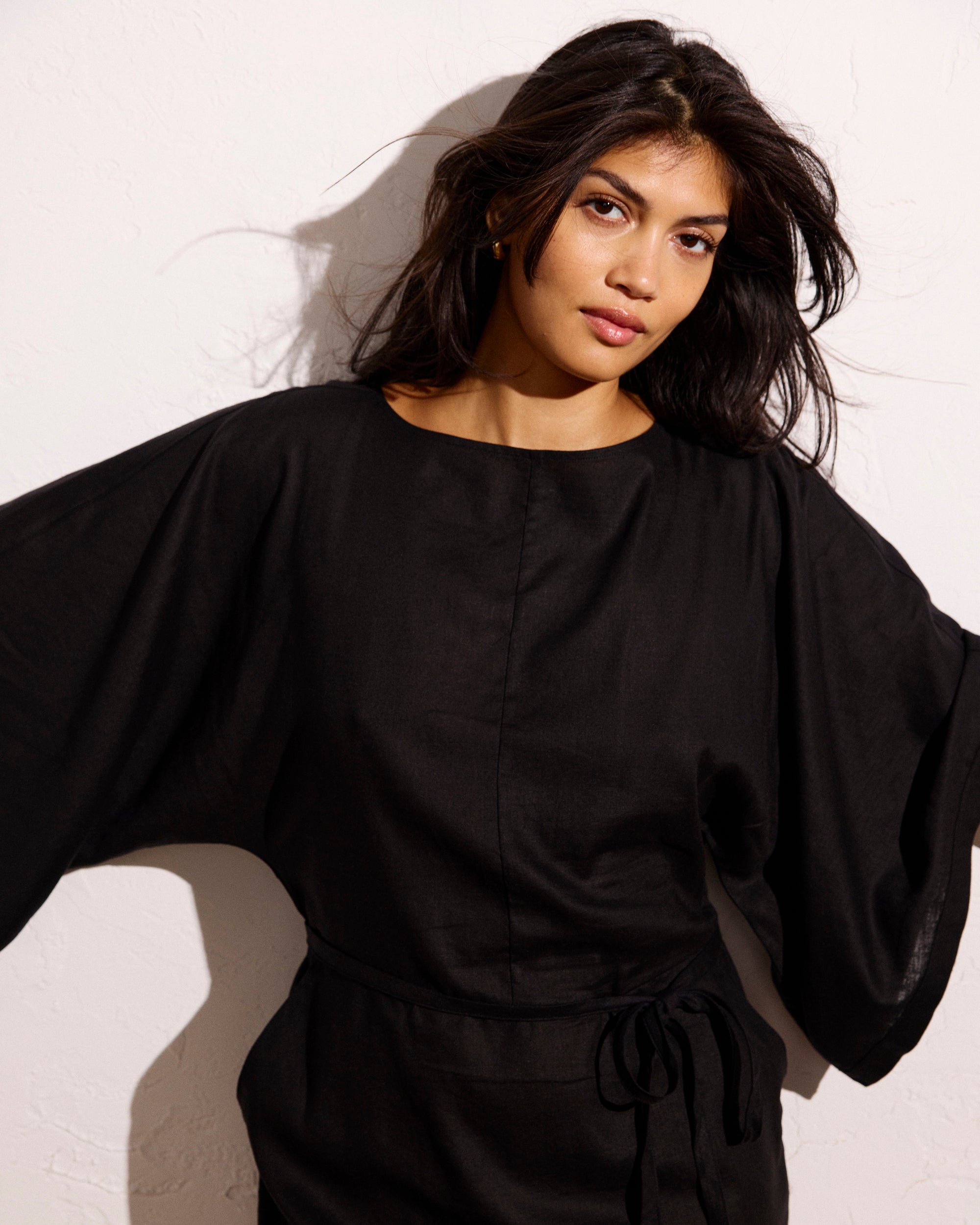 Lio Linen Dress - Black | Plus Size & Straight Size Women's Fashion | Universal Standard