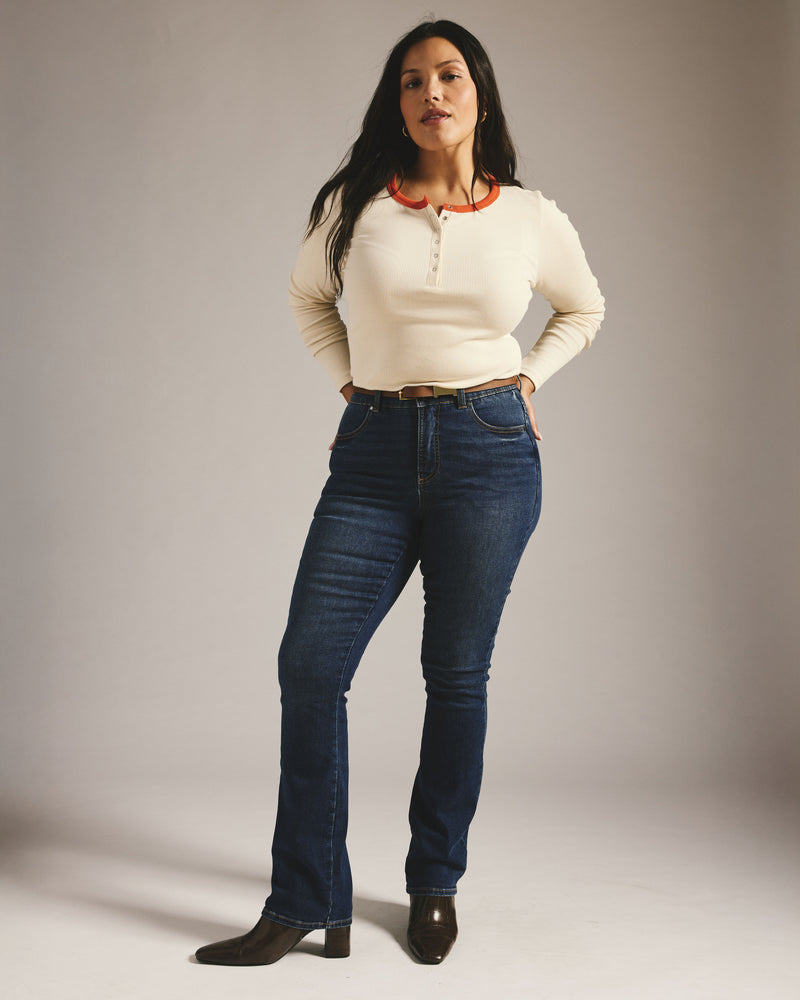 Marne Bootcut Jeans 32 inch - Naval Blue Wash